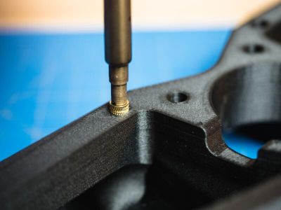 Place the Threaded Inserts