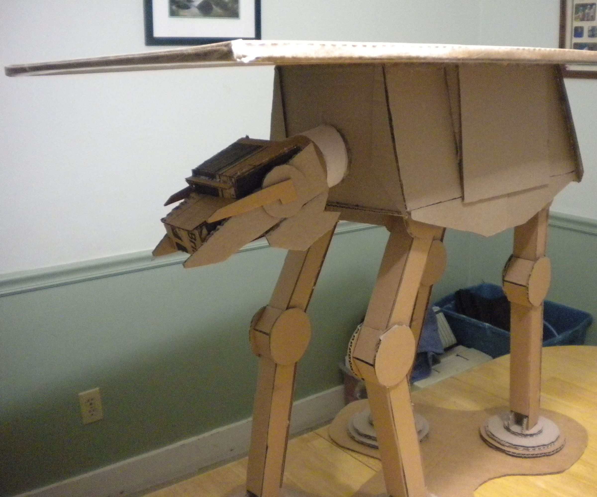 Cardboard  AT-AT Walker Table