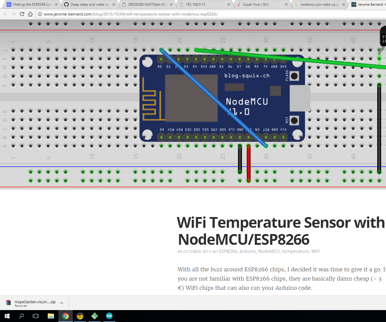 ESP8266-12E Sleep Mode