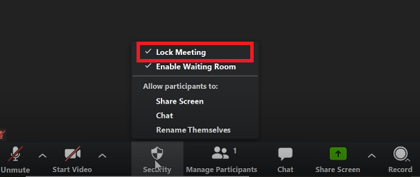 Enable Screen Sharing to Host Only