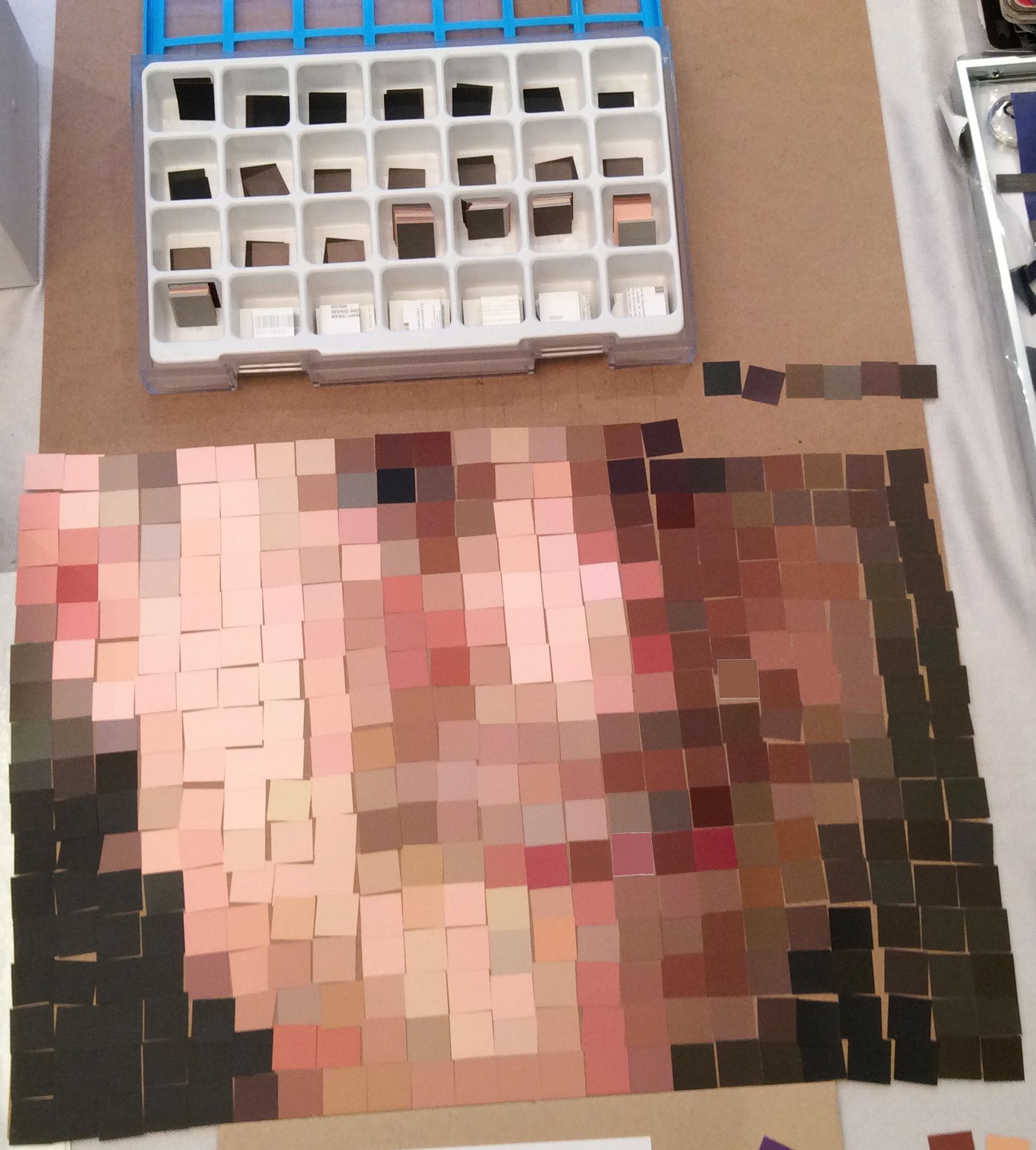 Paint Chip Portrait 18 Steps (with Pictures) Instructables