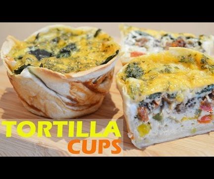 Tortilla Egg Muffin Cups Recipe - Breakfast Brunch Idea 