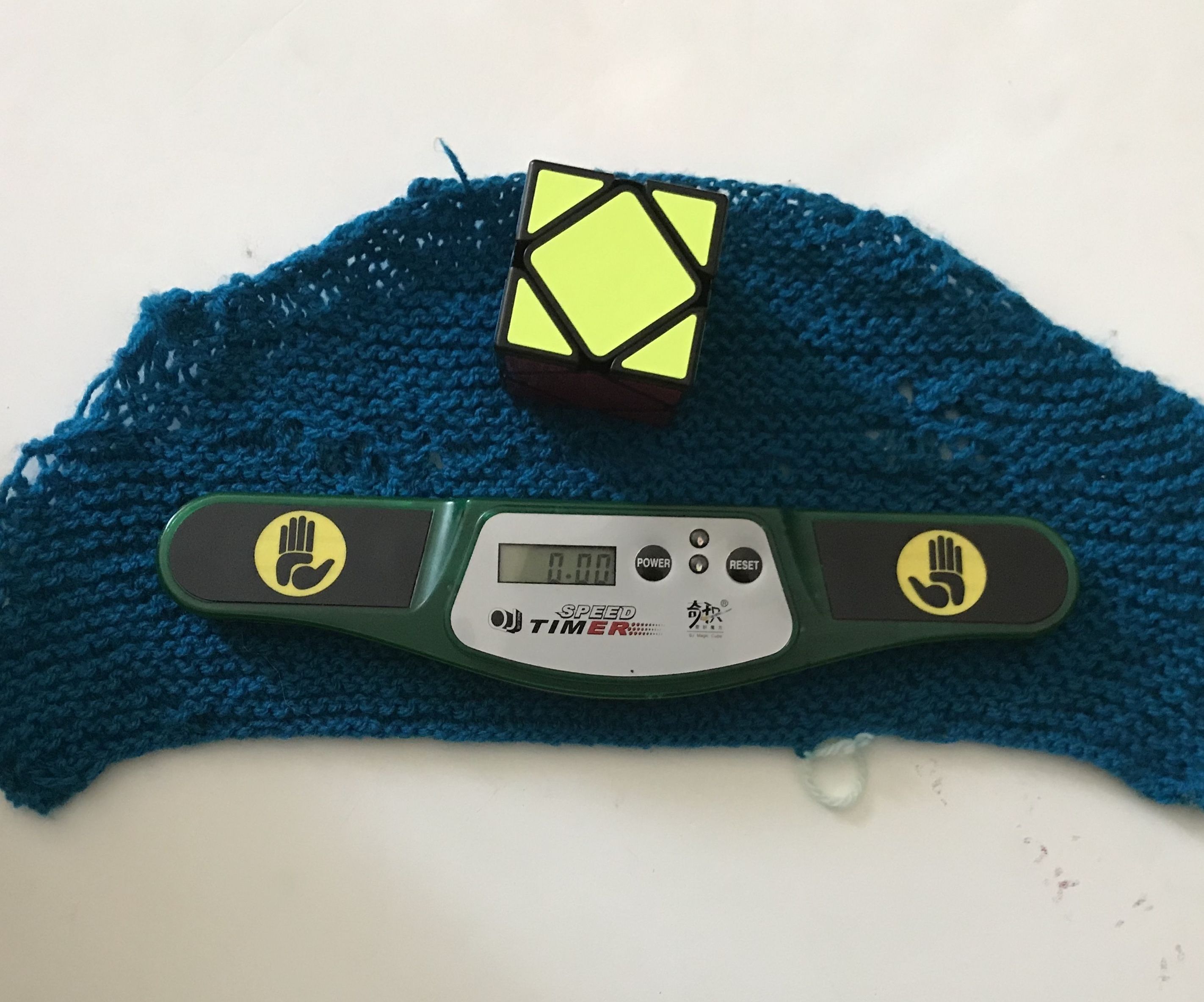 Crochet Cube Timer Mat / Keyboard Cover for Touch Typing