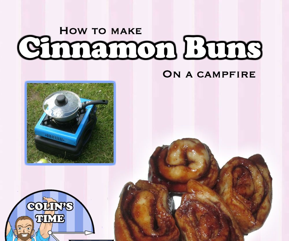 Cinnamon Buns on a Campfire