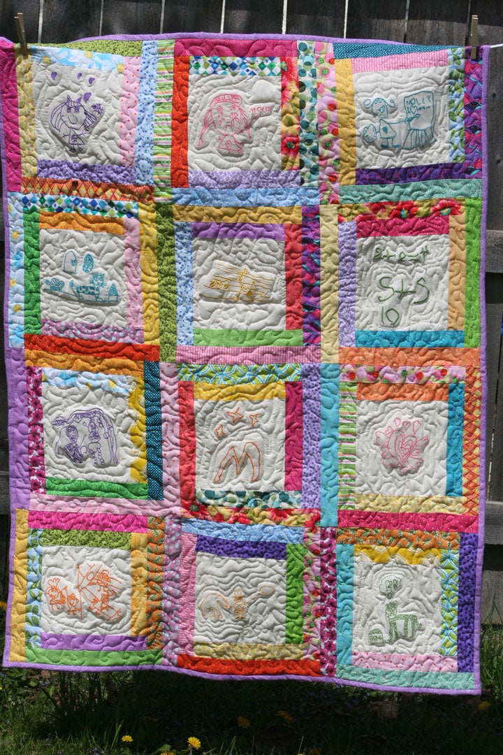Children's Doodle Quilt