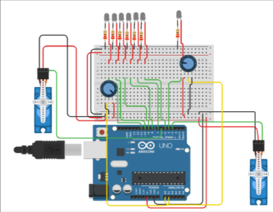 Simulation in Tinkercad - Paso 6: Simulación En Tinkercad