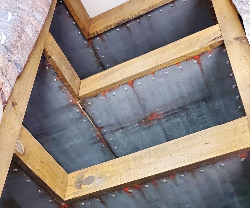 Corner Floating Shelves - Industrial Style