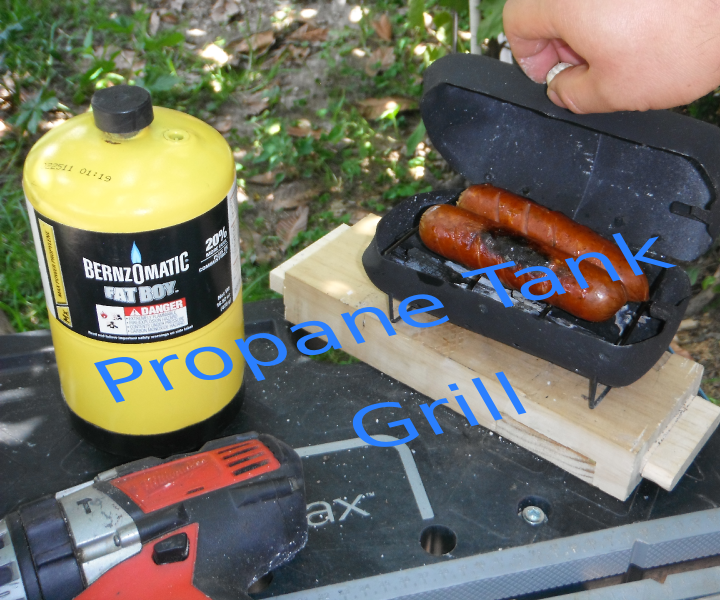 Mini Grill From Propane Tank Recycled / Mini Parrilla De Un Tanque De Propano Reciclado