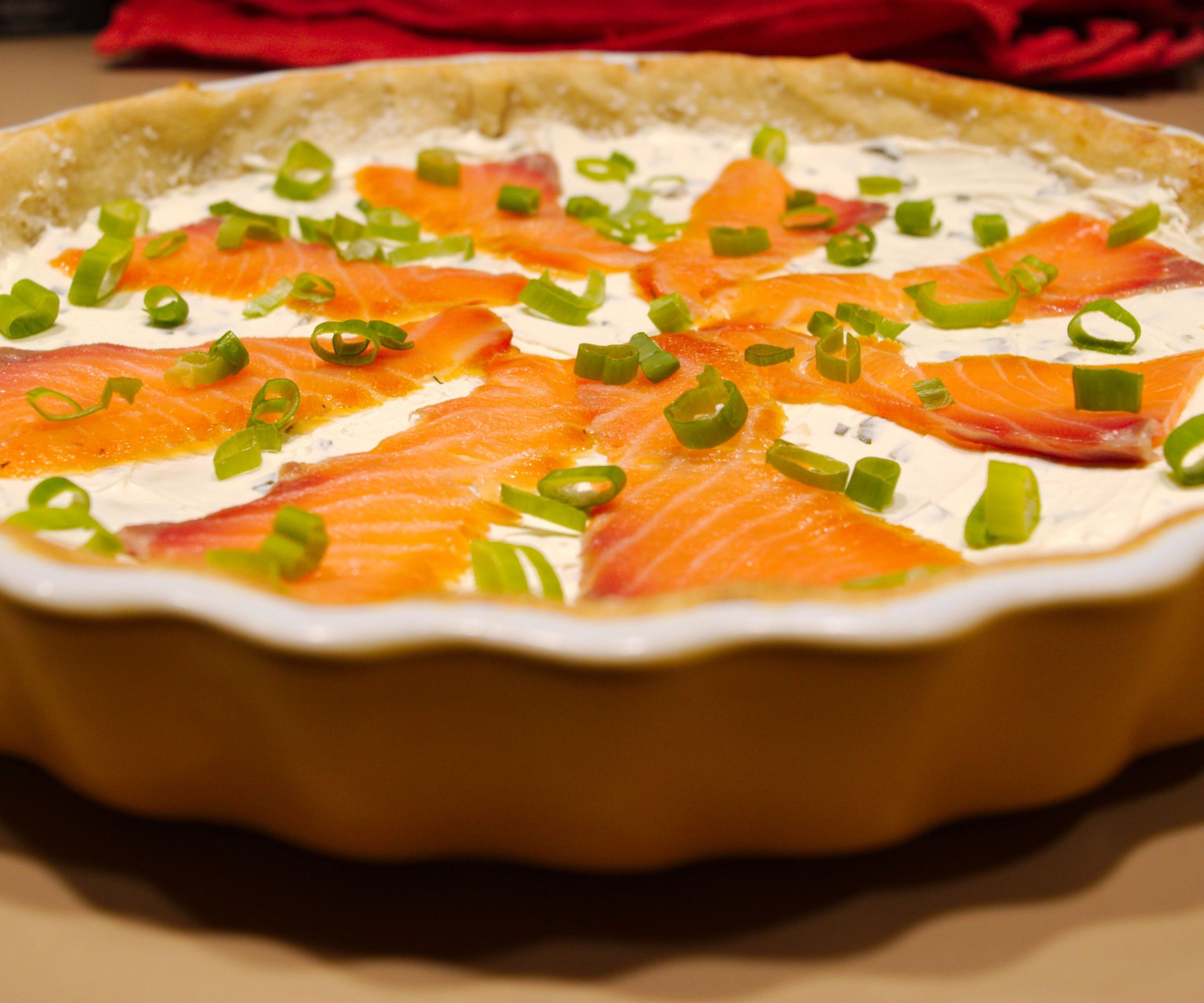 Smoked Salmon and Cream Cheese Pizza Made Easy
