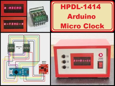 HPDL1414 Arduino Micro Clock