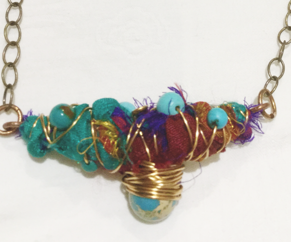 Fiber Art Necklace