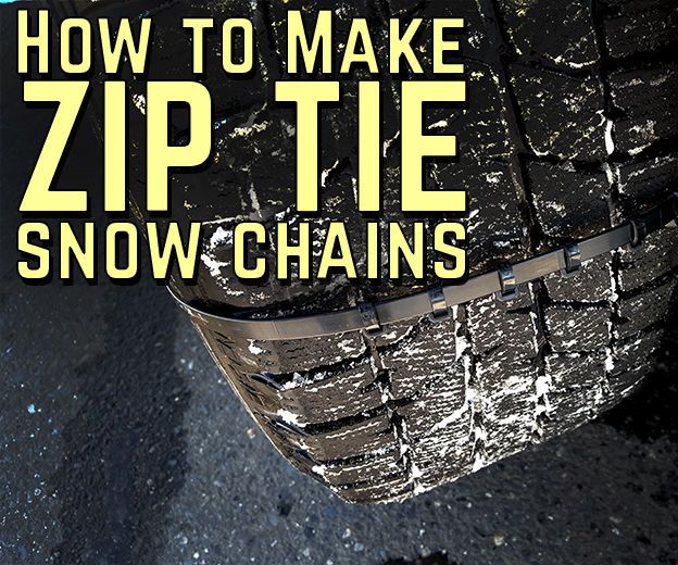 How to Make Emergency Zip Tie Snow Chains