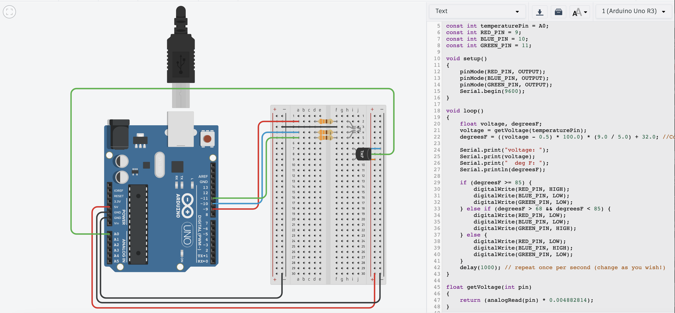 Temperature-Responsive LED Indicator: an Arduino-Based DIY Project : 6 ...