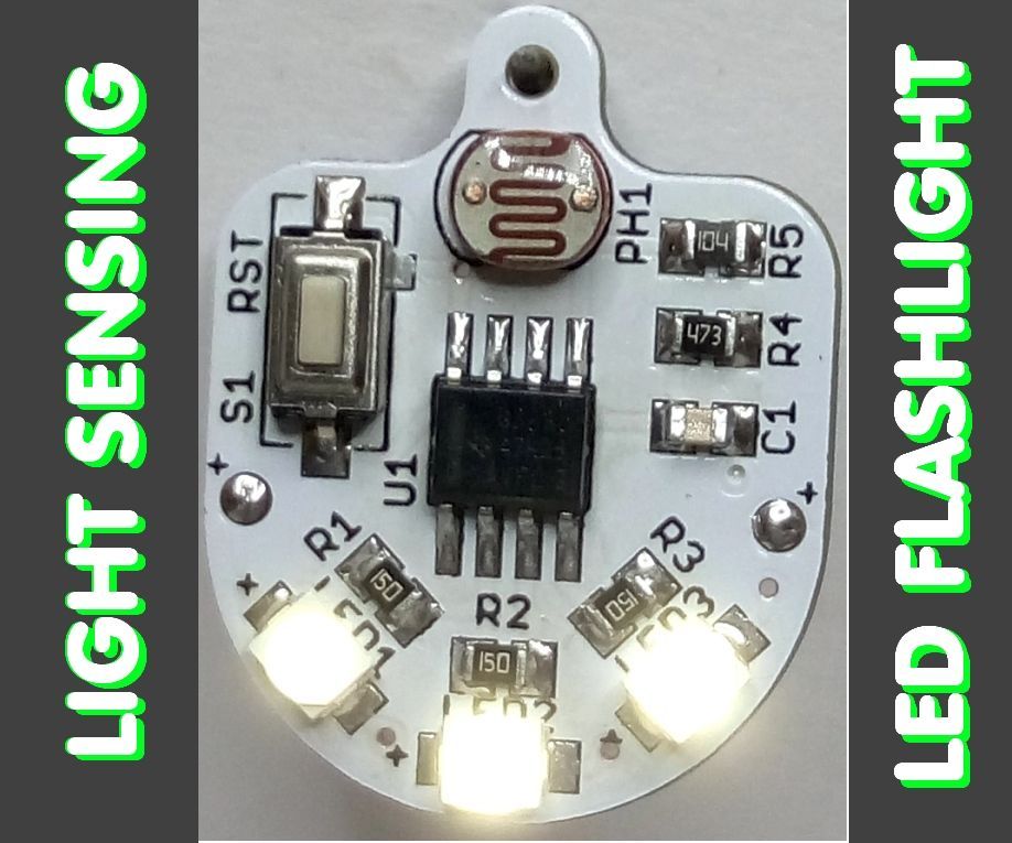 SMART LED FLASHLIGHT - a Tiny Personal Emergency Light Sensing LED Flashlight, Made From Available Components and Very Simple for Replicate Itself  in 20 Minutes.