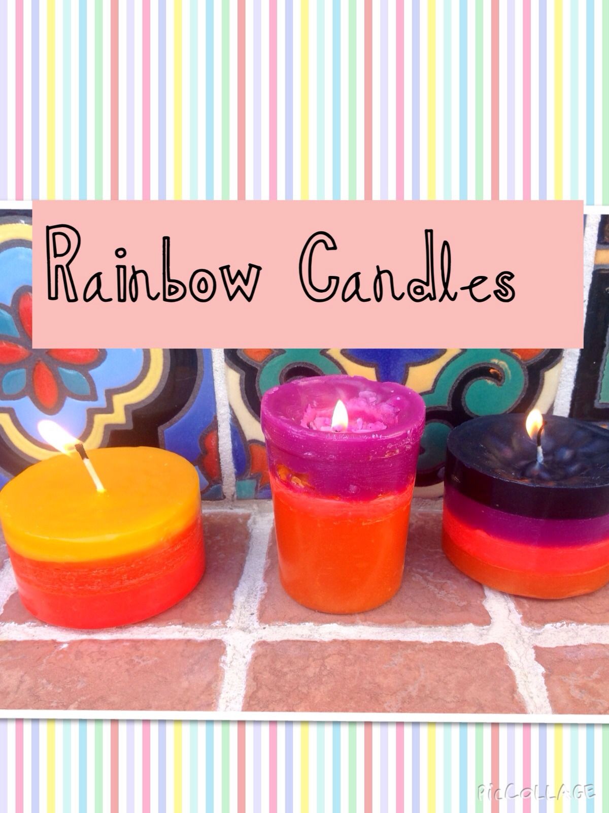 Rainbow Candle