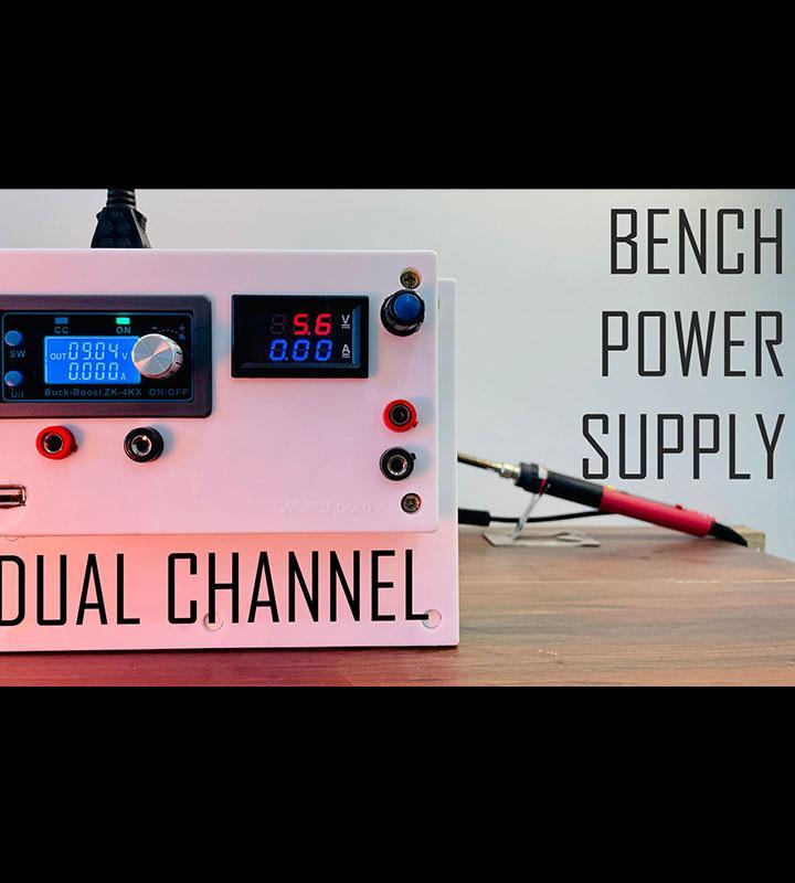 Dual Channel Lab Bench Power Supply With USB Port || 120 Watts