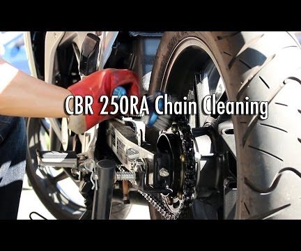 Clean and Lubricate Motorcycle Chain
