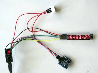 Arduino Nano and Visuino: 7 Segment Display Clock With MAX7219 and ...