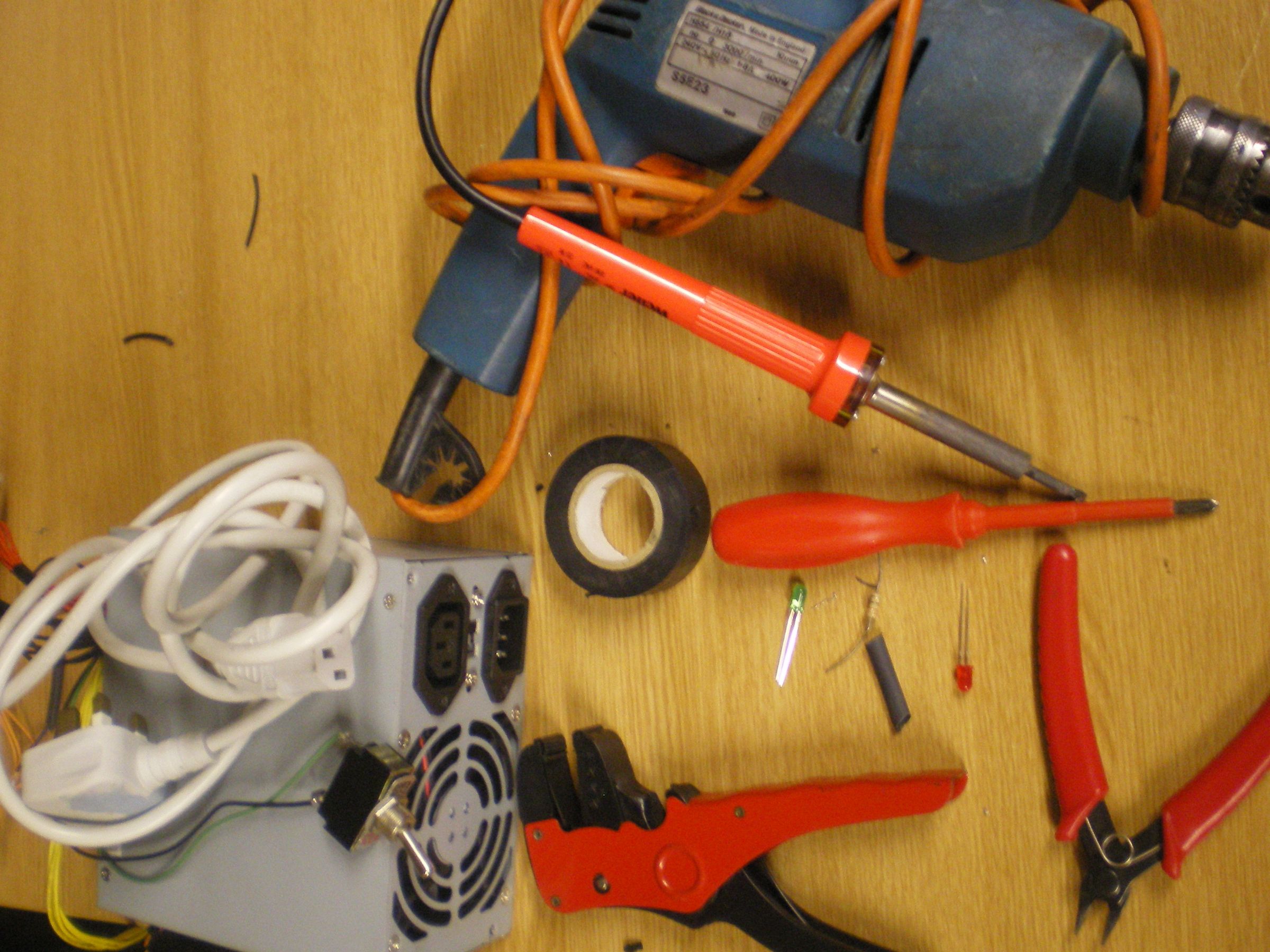 Convert A Computer Power supply to a Variable Bench Top Lab Power Supply