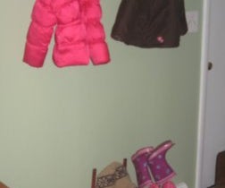 Coat Rack and Mitten Stand From Old CD Rack