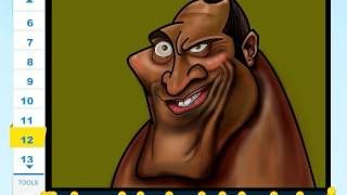 How to Draw Dwayne the Rock Johnson (The Mysterious Island)
