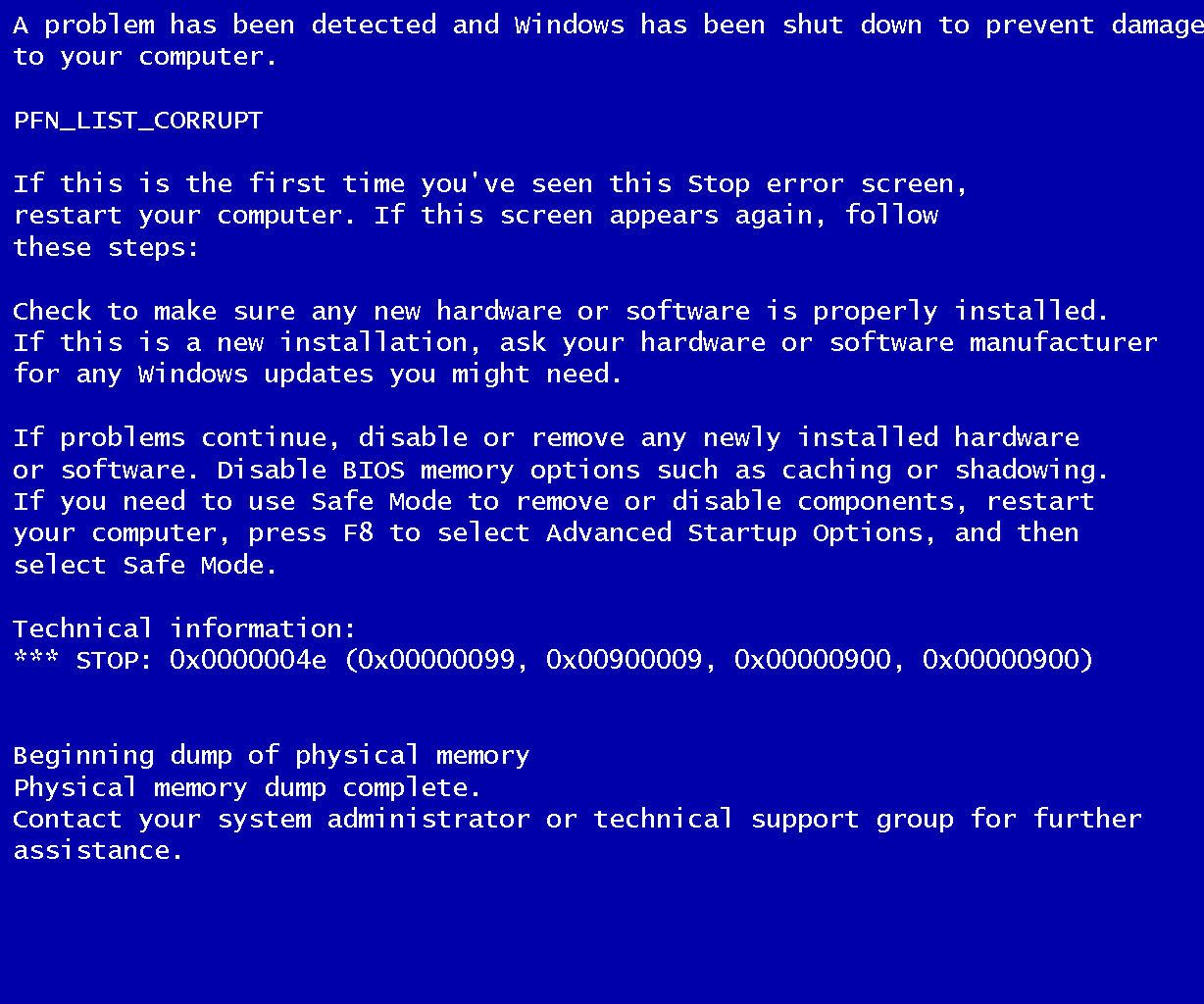 Blue Screen of Death Prank