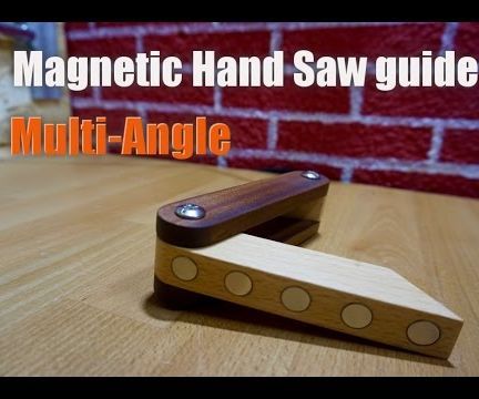 Multi-Angle Magnetic Hand Saw Guide 