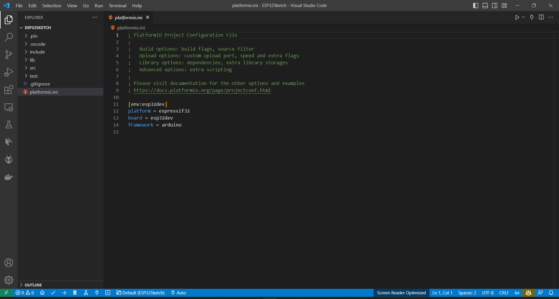 A Way to Run Arduino Sketch With VSCode PlatformIO Directly : 6 Steps ...