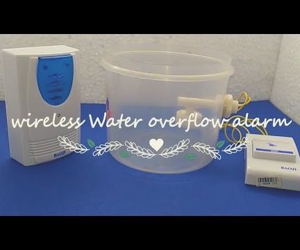 Simple Wireless Water Tank Overflow Alarm Simple Without Any Microcontroller