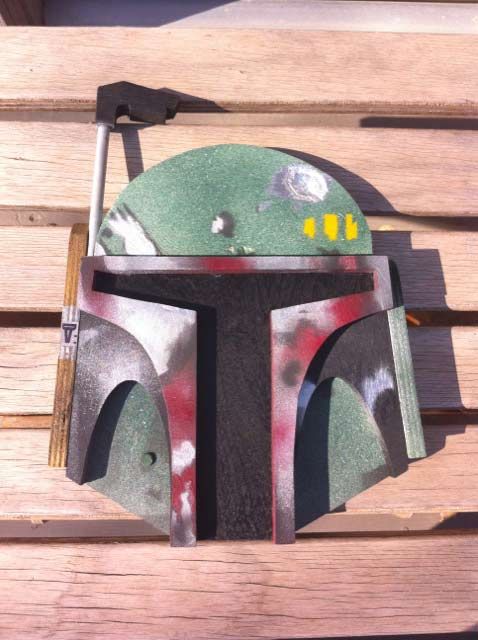 Build a Star Wars Boba Fett Plywood Wall Plaque