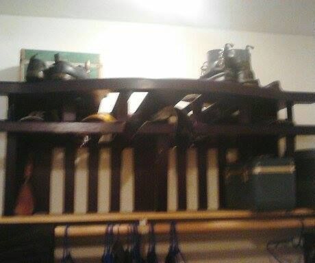 Bed Frame Into Hat/shoe Rack