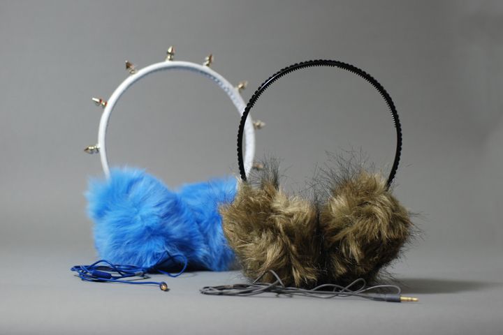 Faux Fur Headphones