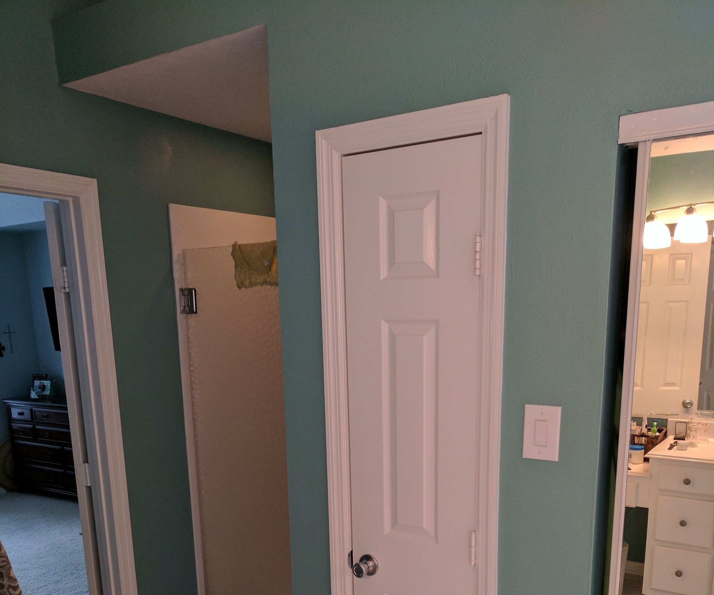 Upgrade Small Linen Closet in Bathroom to include hamper