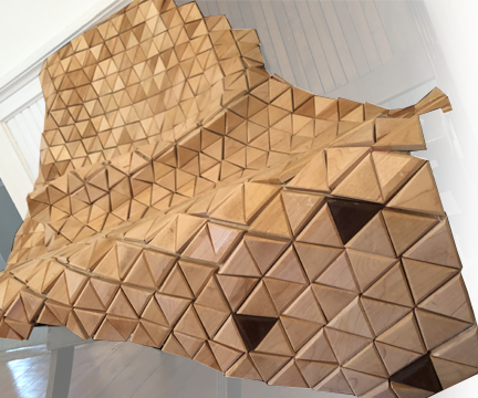 Wooden Bear Skin Rug - Moves Like Real Cloth!