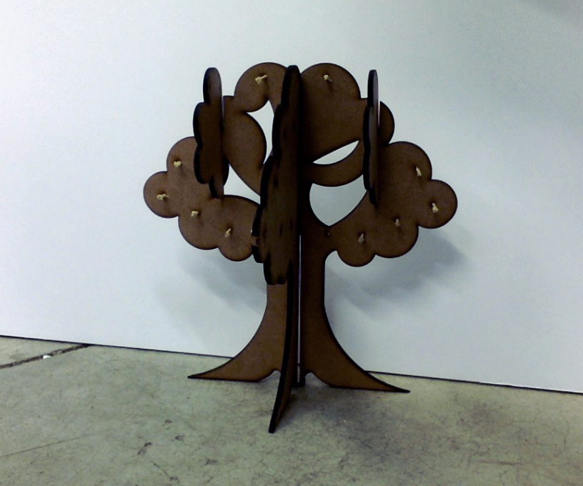 Laser Cut Flat Pack Jewelry Holder in Fusion 360