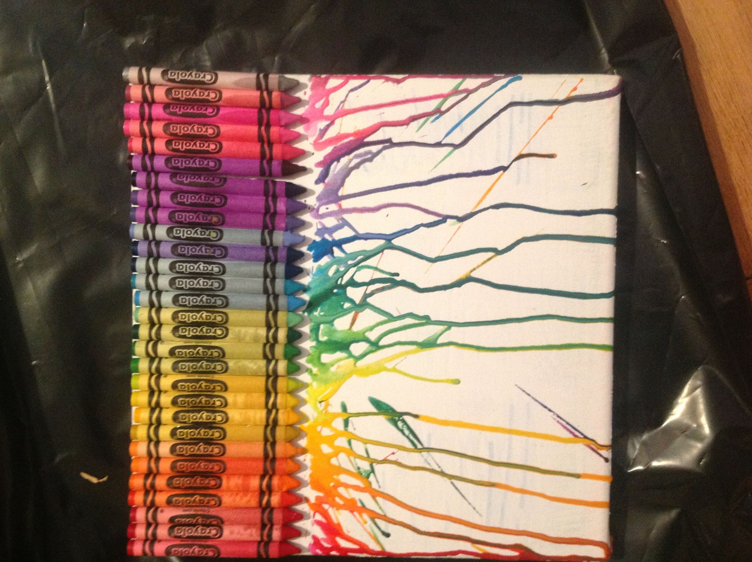 How to Make Melted Crayon Art