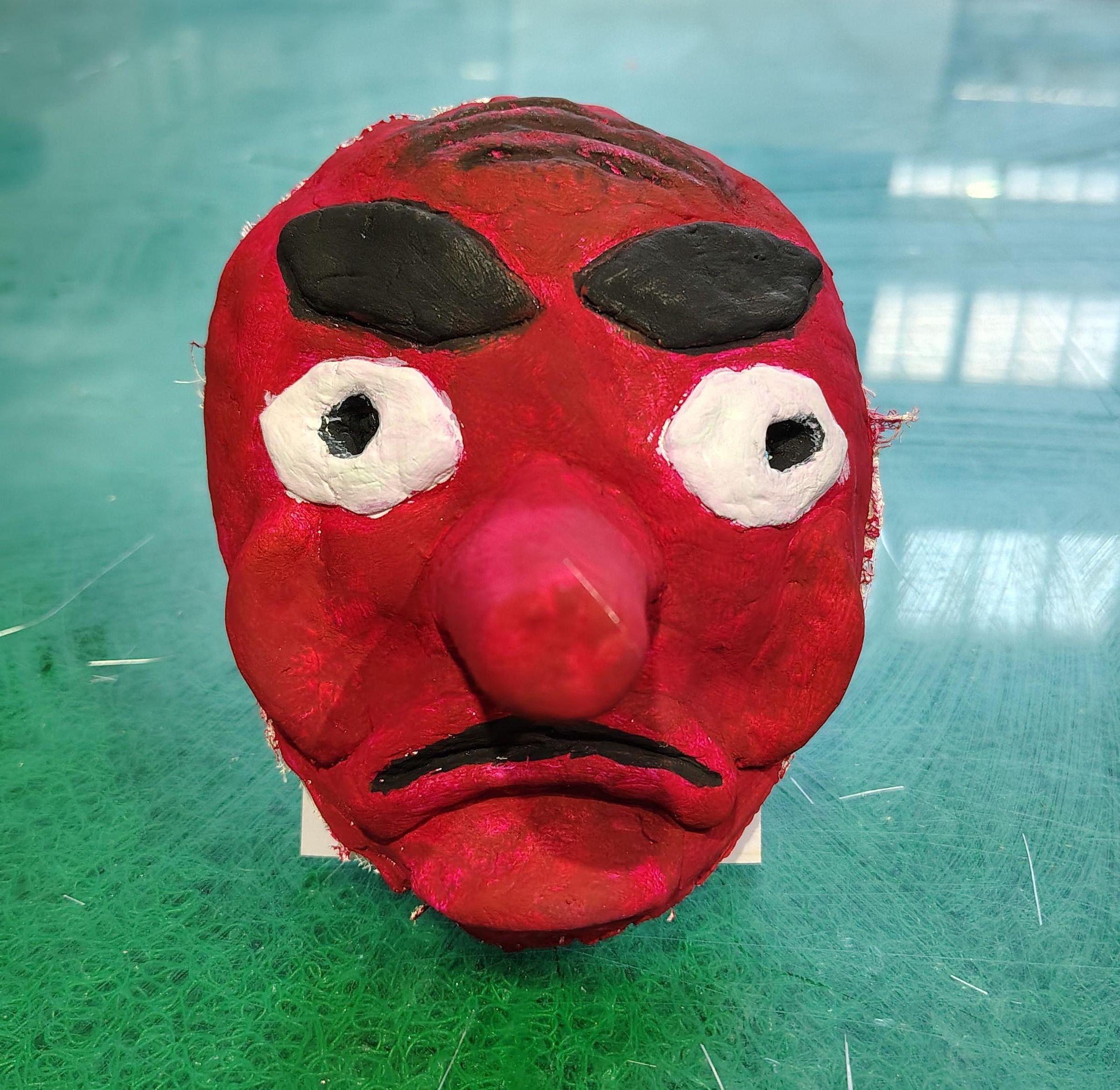 Tengu Mask Using Paper Clay