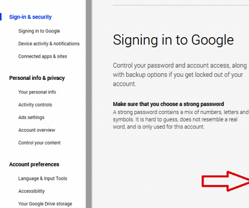 Change Gmail Password and 2- Step Verification