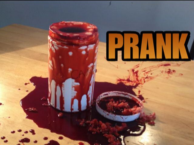 How to Set the Bloody Brains Prank for Halloween