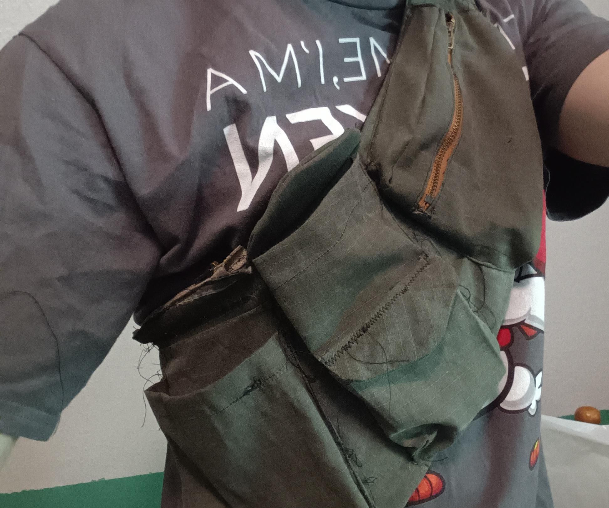 Utility Sling Bag From Old Pants