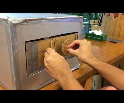 Cardboard Combination Lock Safe 