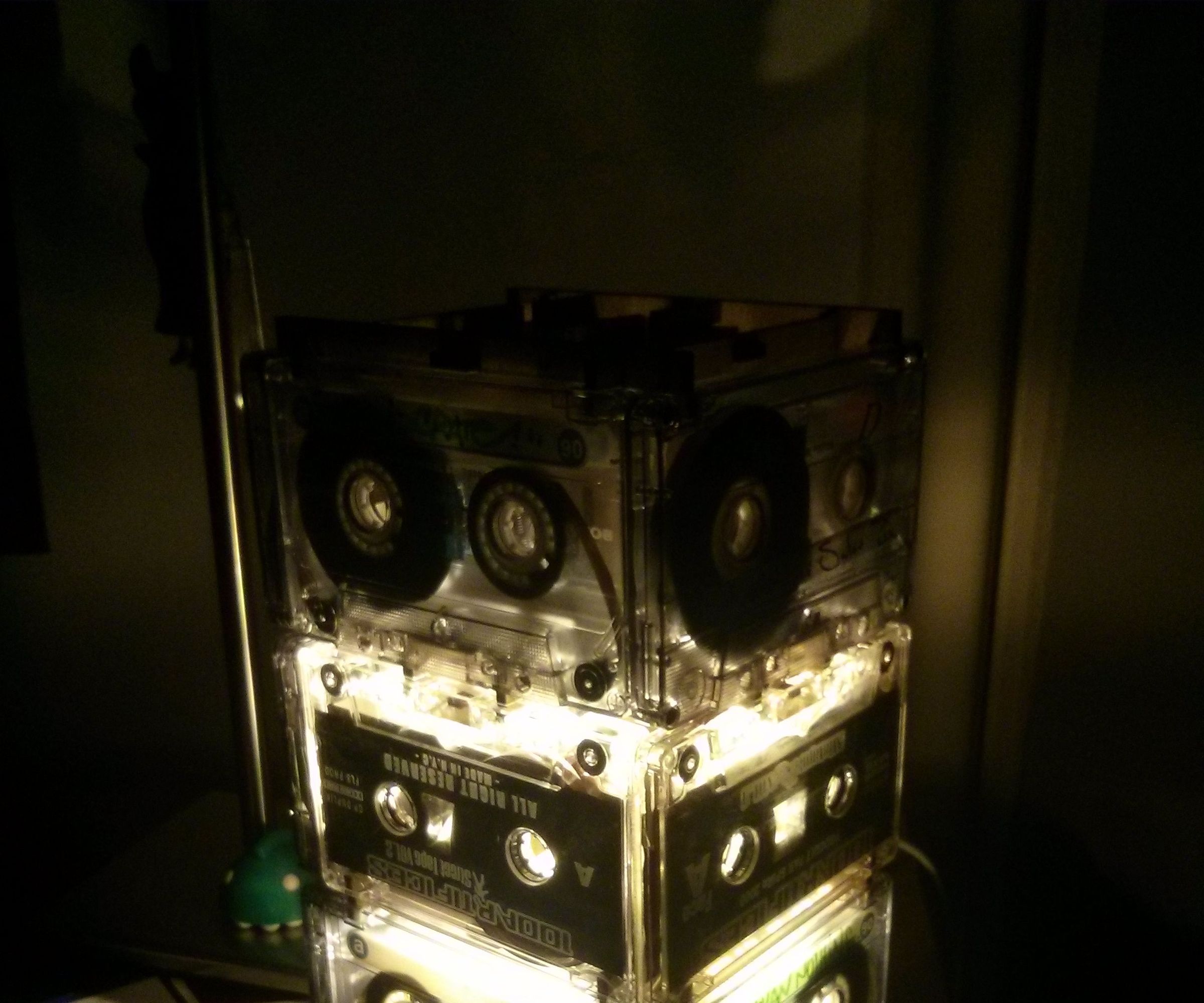 "Upcycled" Cassette Tape Lamp (Lasercutted)