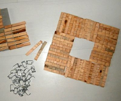 Pictureframe From Clothes Pins