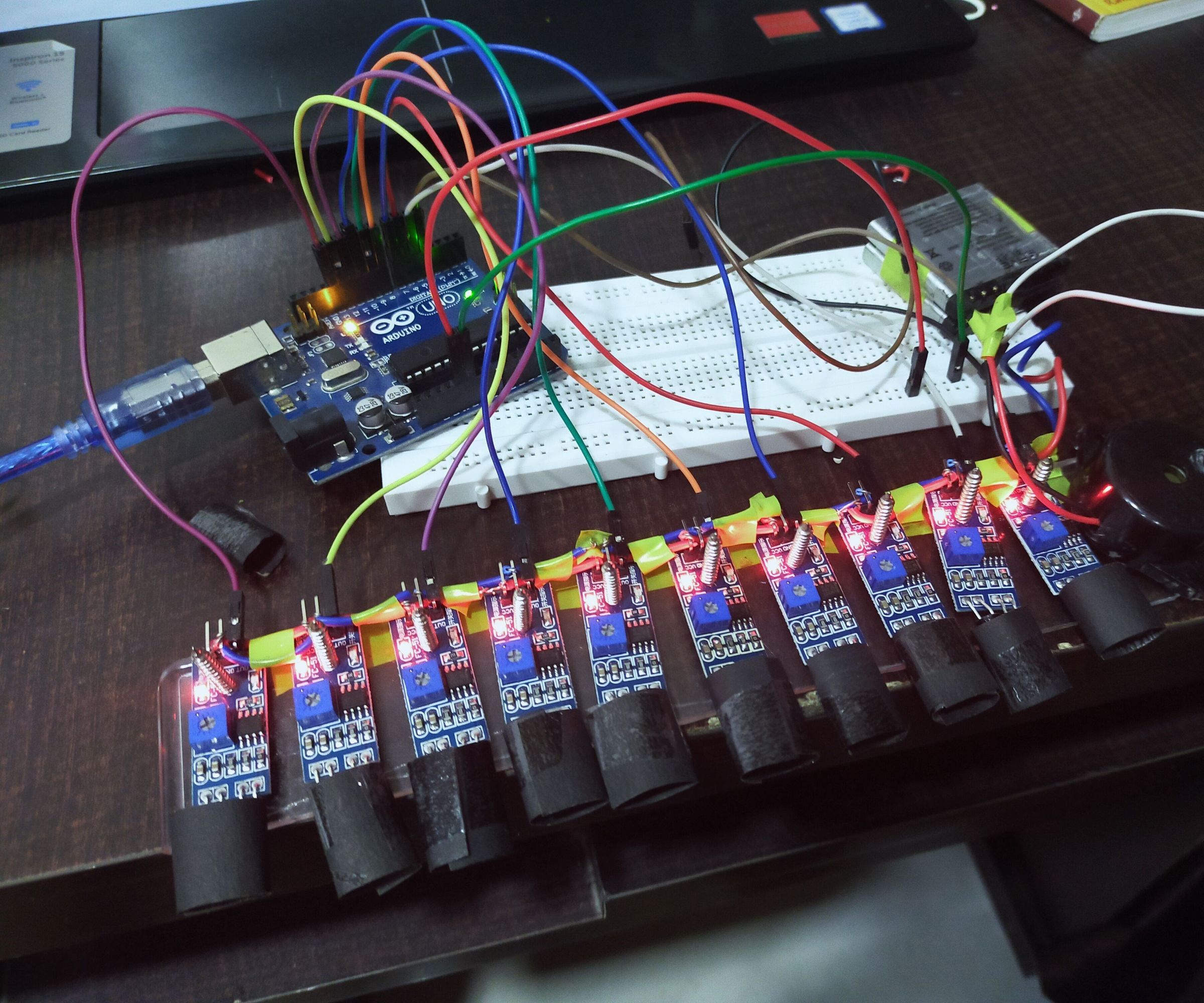 Air Piano Using IR Proximity Sensor and Arduino Uno Atmega 328 