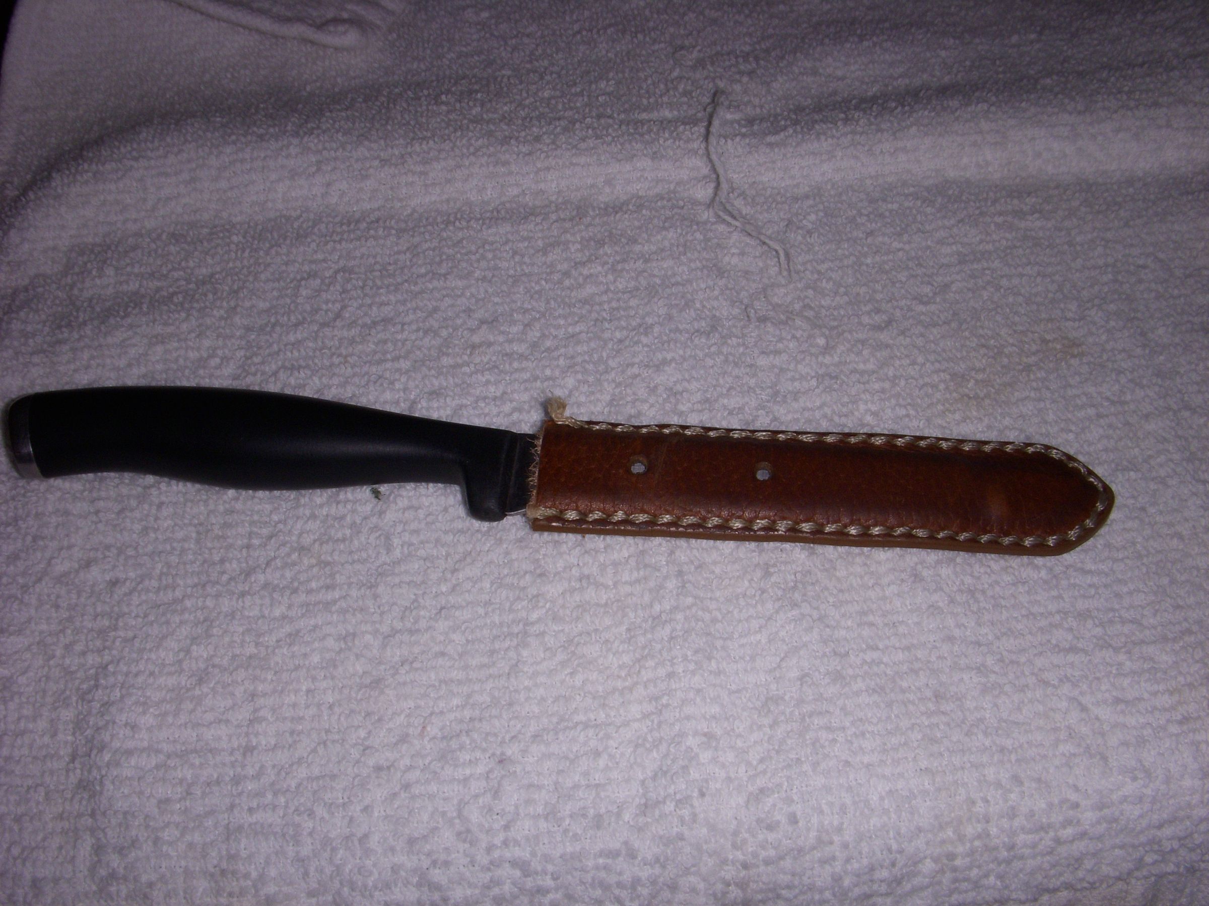 Safety Cover for Knife Made Out of a Belt