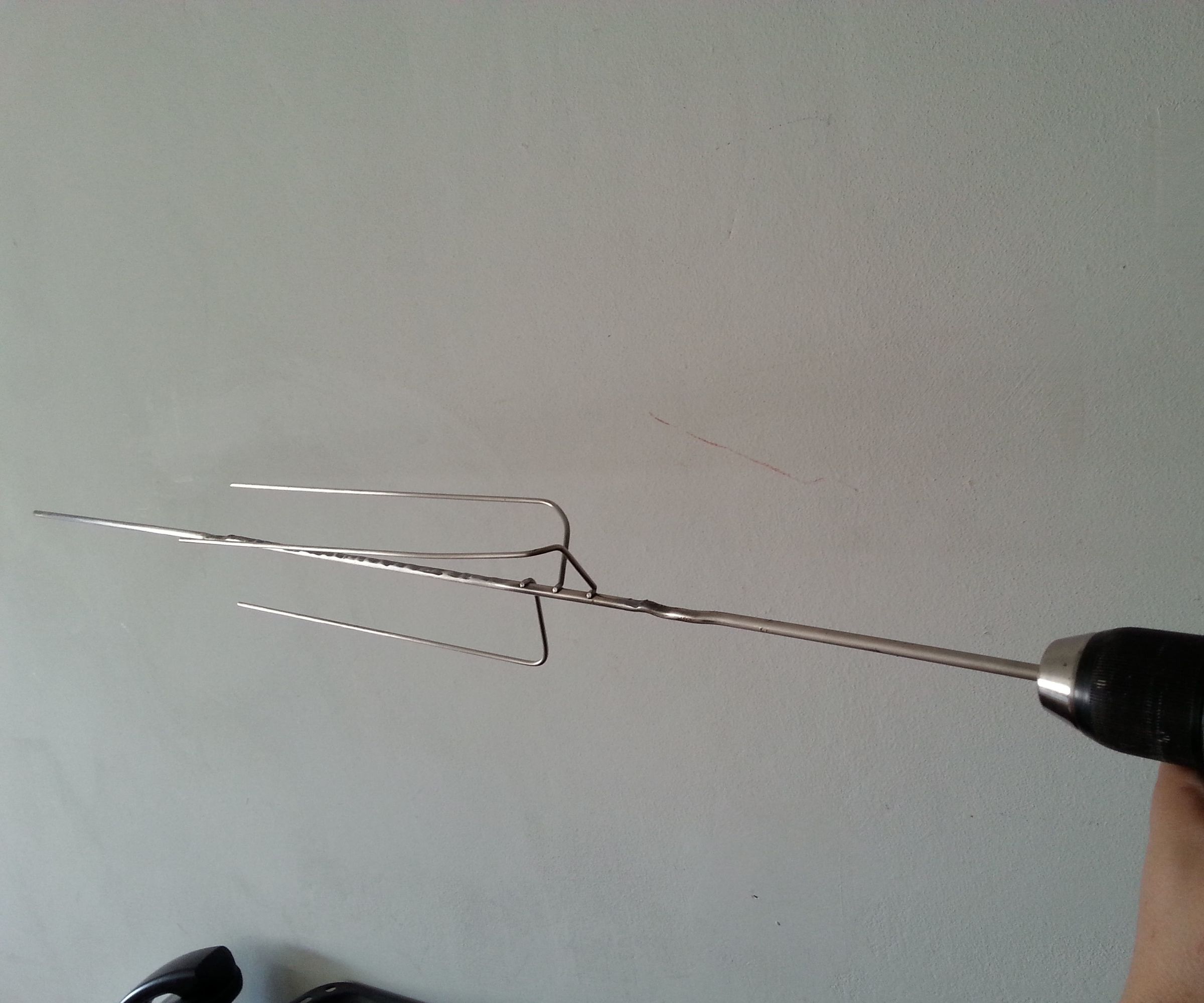 Free DIY Rotiserrie Skewer - No Welding Skills Required