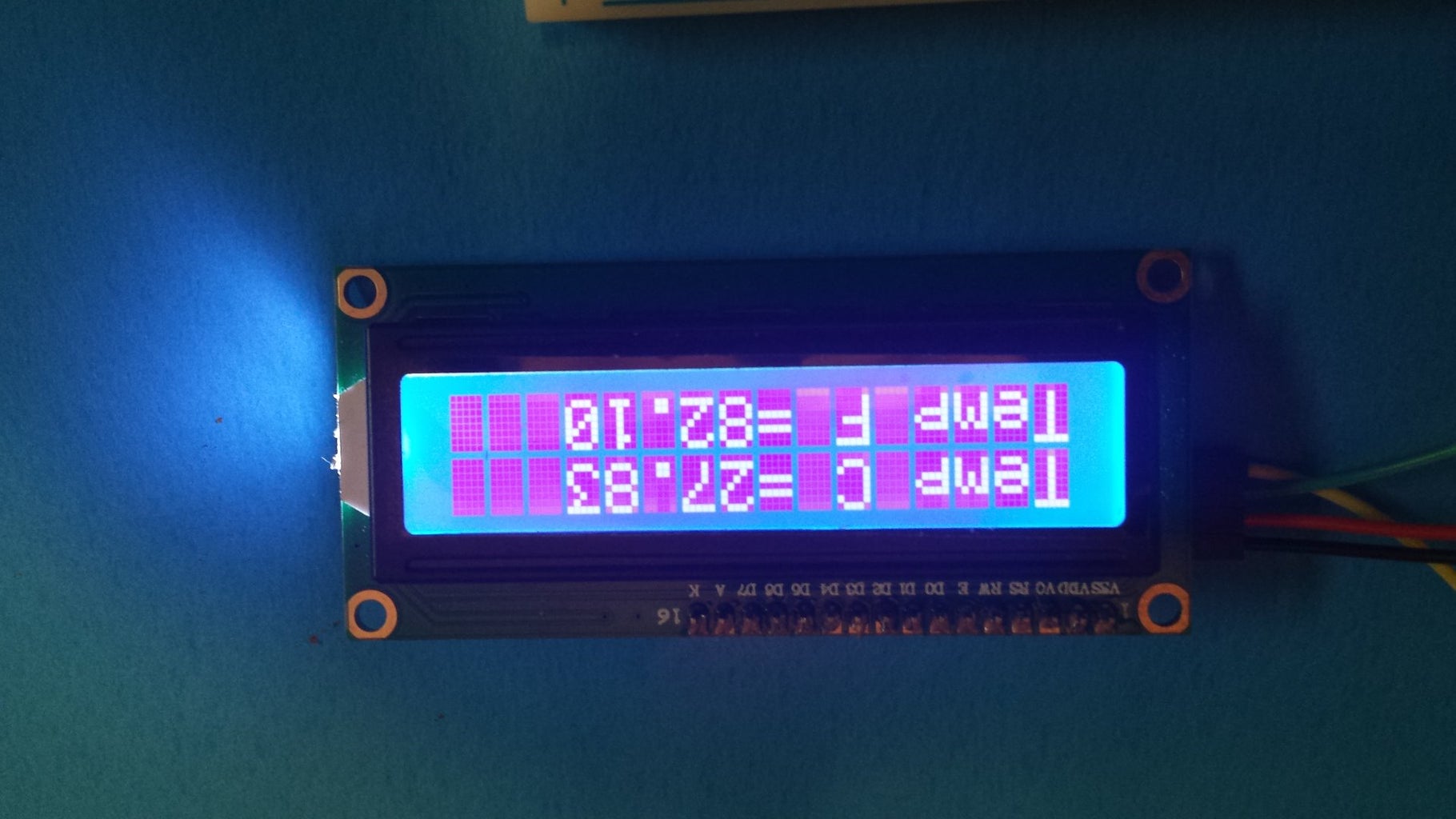 Display Temperature on LCD : 3 Steps - Instructables
