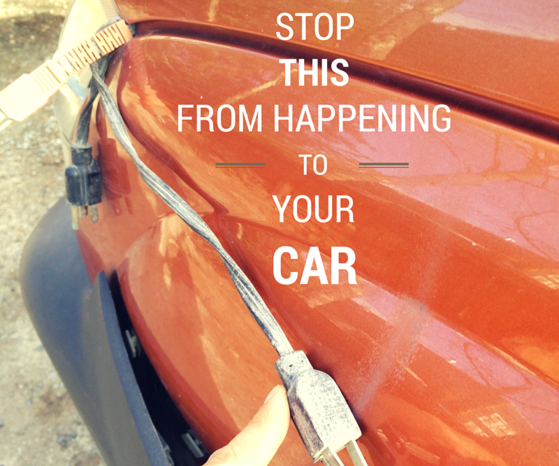 Keep Your Block Heater Plug From Scratching Your Paint