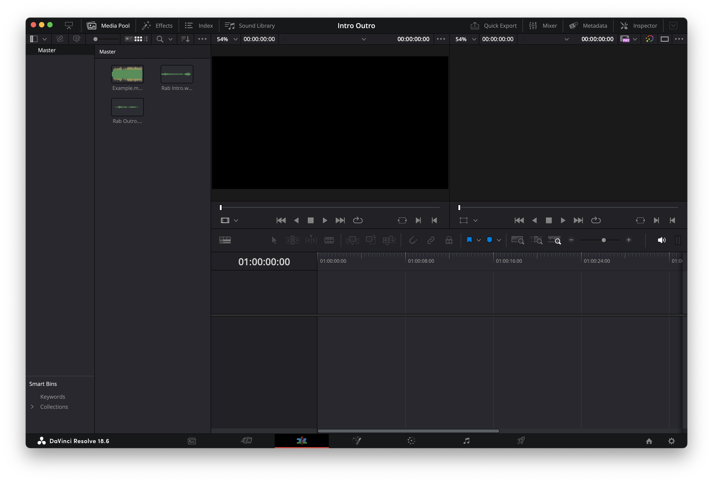 Adding an Intro/Outro to an Audio Clip in DaVinci Resolve 18 6 Steps