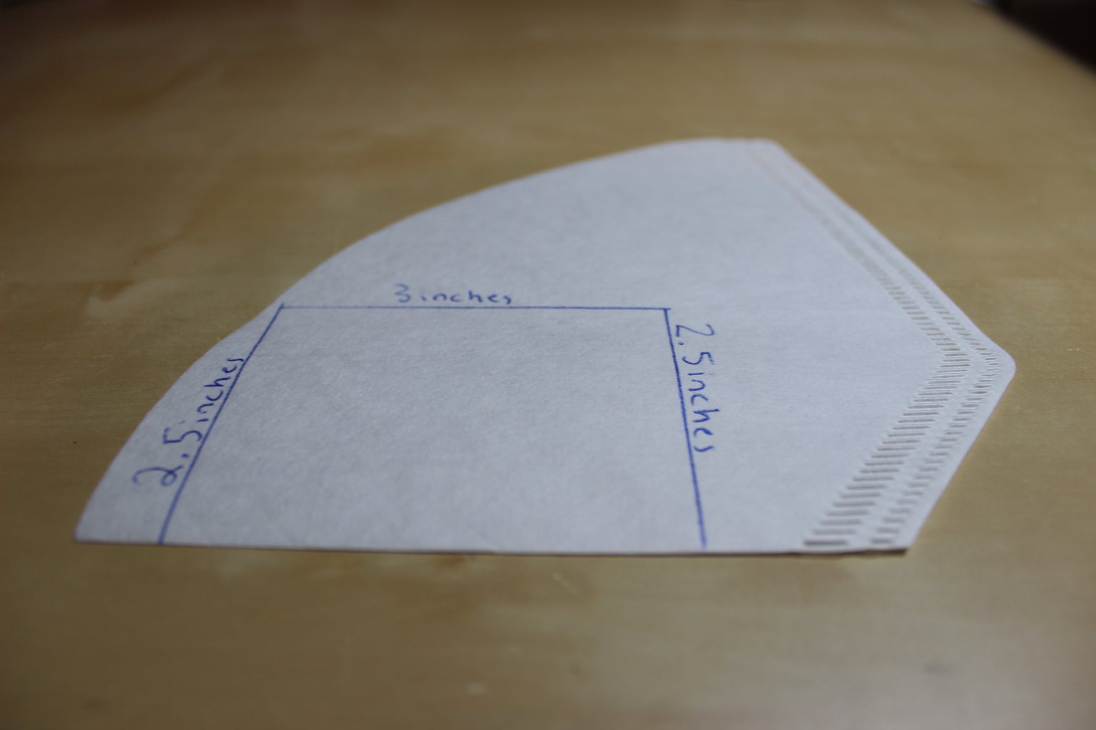 Measure and Cut Your Coffee Filter!